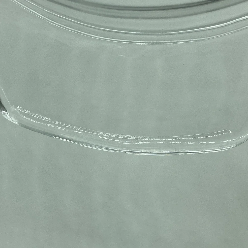 Clear Glass Oval Casserole Lid Vintage Replacement Baking Dish Cover Retro